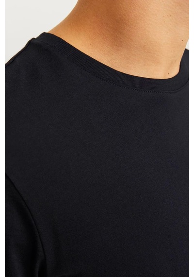 Jack & Jones  Jjecorp Logo Tee Ss O-Neck Noos Erkek  Siyah Tişört