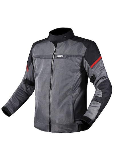 Ls2 Riva Siyah-gri-kırmızı 4 Mevsim Motosiklet Montu