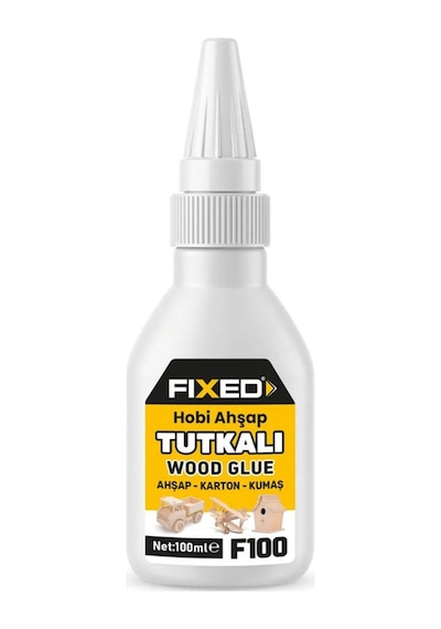 Sgs Fixed F100 Hobi Ahşap Sunta Karton Kumaş Tutkalı 100 Ml