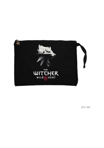Zepplin Giyim The Witcher 3 Wolf Silhouettesiyah Clutch Astarlı Cüzdan