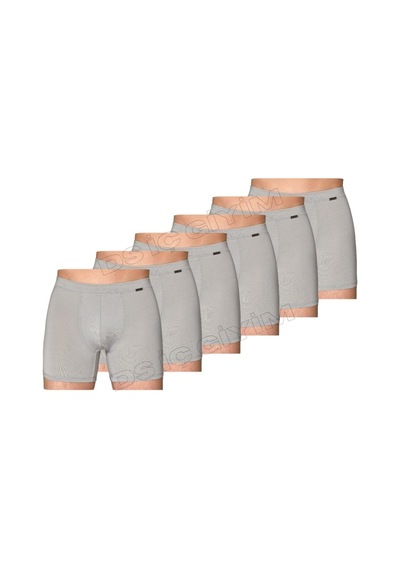 Berrak 4434 Erkek Likralı Micro Modal Boxer 6 Adet Gri