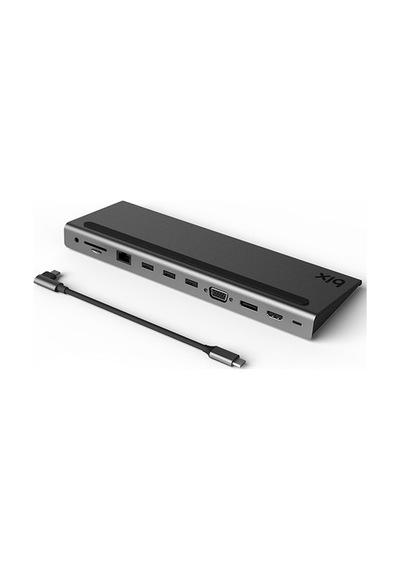 Bix Type-C Hdmı Vga Dp Ethernet Kart Okuyucu Usb Dönüştürücü