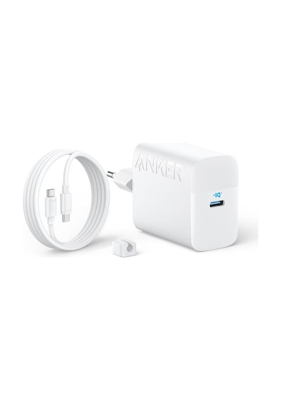 Anker Şarj Cihazı 45w Usb-c Ve Usb-c Kablolu 2'li Set - B2653 - Beyaz Anker Türkiye