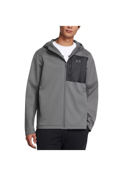 Under Armour Shield Hooded Erkek Ceket Gri