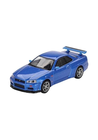 Mini Gt 1/64 Nissan Skyline Gt-r R34 V-spec Bayside Blue