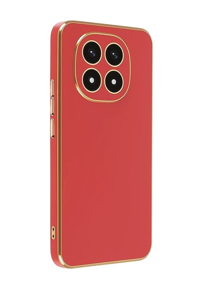 Xiaomi Redmi Note 14 Pro 4g Uyumlu Kılıf Volet Silikon - Kırmızı