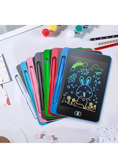 6.5/8.5 İnç Lcd Yazma Tableti Çizim Tahtasında Montessori Eğitici Çizim 8.5-light Blue Mavi