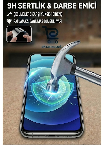 Xıaomı Redmı Note 12 Uyumlu Şeffaf 9h Nano Kırılmaz Ekran Koruyucu