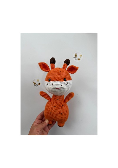 Adenya Sepeti Amigurumi Örgü Zübük Oyun-uyku Akradaşı-28 Cm-turuncu