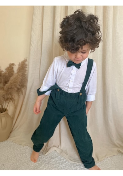 Miababy Papyonlu Fitilli Üçlü Takım Açık Yeşil