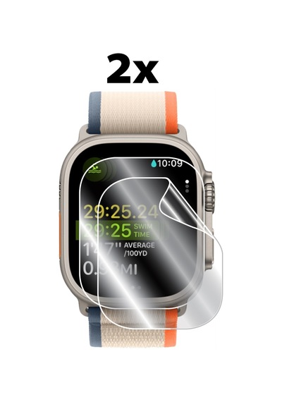 Apple Uyumlu Watch Ultra 2-1 IPG Ekran Koruyucu (2 Adet)