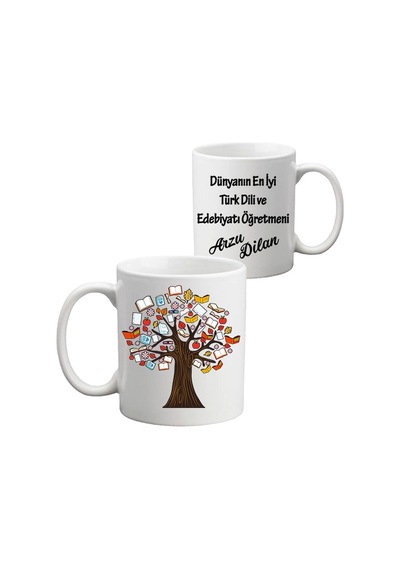 Edebiyat Öğretmenine Öğretmenler Günü Hediyesi Isimli Kupa Bardak (389370436)