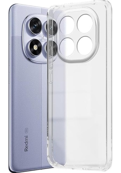 Xiaomi Redmi Note 14 Pro 5g Uyumlu Kılıf Şeffaf Kamera Korumalı Esnek Silikon Telefon Kılıfı Kapak