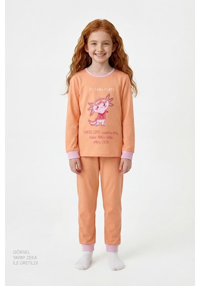 Penti Pembe Kız Çocuk Relaxalotl Uzun Kollu Pamuklu 2'li Pijama Takımı Penti Pembe Kız Çocuk Relaxalotl Uzun Kollu Pamuklu 2'li Pijama Takımı