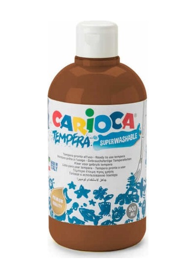 Carioca Tempera Kahverengi Yıkanabilir Suluboya 500 Ml Karışık