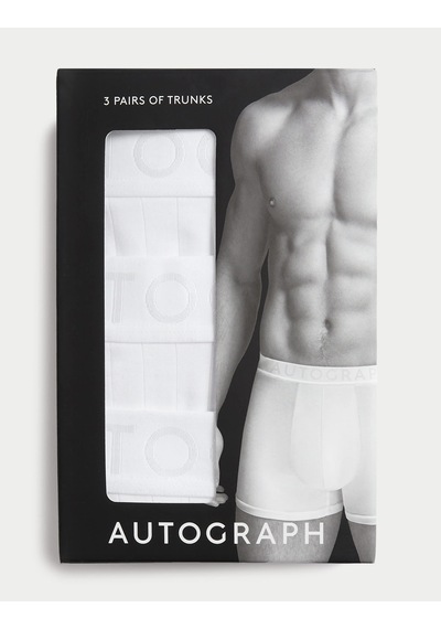 Marks & Spencer 3'lü Supima Trunk Seti T14005318a Beyaz