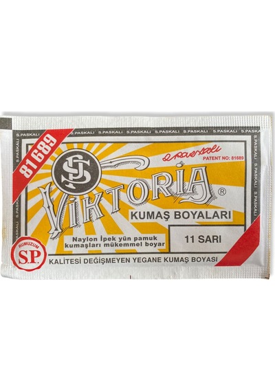 Viktoria Toz Kumaş Boyası - Sarı - N.11