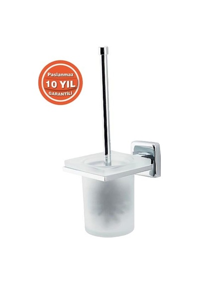 Çelik Banyo Paslanmaz Pirinç Montajlı Klozet Fırçası 10 Yıl Garantili Krom