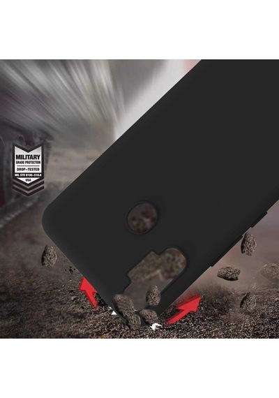 Noktaks - Tecno Uyumlu Tecno Spark 7 Pro - Kılıf Mat Soft Esnek Biye Silikon - Mavi