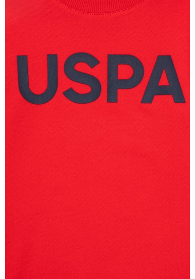 U.S. Polo Assn. Erkek Çocuk Kırmızı Bisiklet Yaka Sweatshirt 50289143-VR030