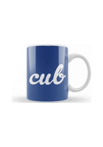 Cub Slogan Kupa Bardak Porselen Karışık