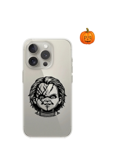 Dali Design Apple Uyumlu iPhone 12 Pro Max Şeffaf Kılıf Horror 4 Tasarımlı