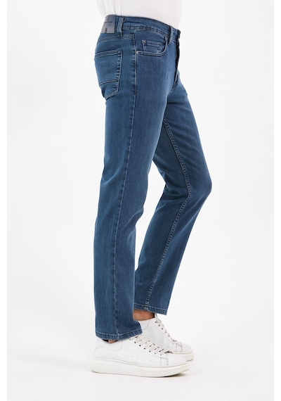 Digital Jeans Normal Kesim Fermuarlı Geniş Paça Yüksek B Açık Yeşil Açık Gri