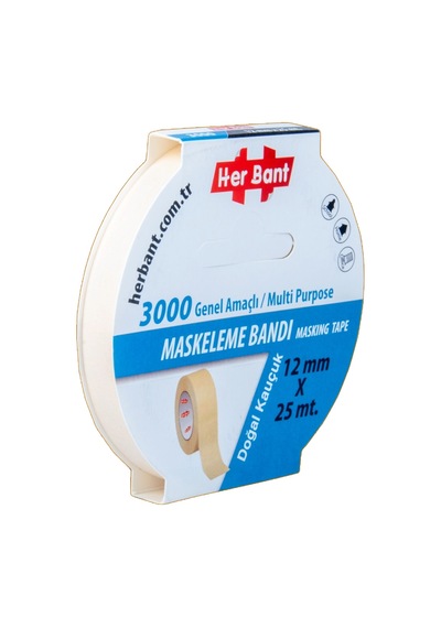 Her Bant Krepe Maskeleme Bantı 12 Mmx25 Mt 3000