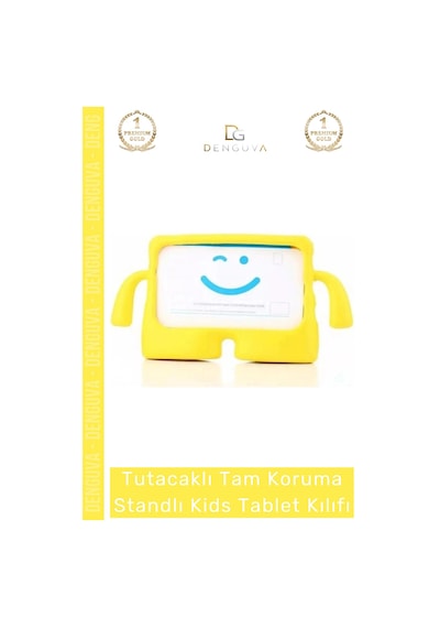 Tablettutucu Apple İpad 7 8 9 Nesil 10 2 Inç Yumuşak Dokulu Tutacaklı Darbe Tam Koruma Standlı Kids
