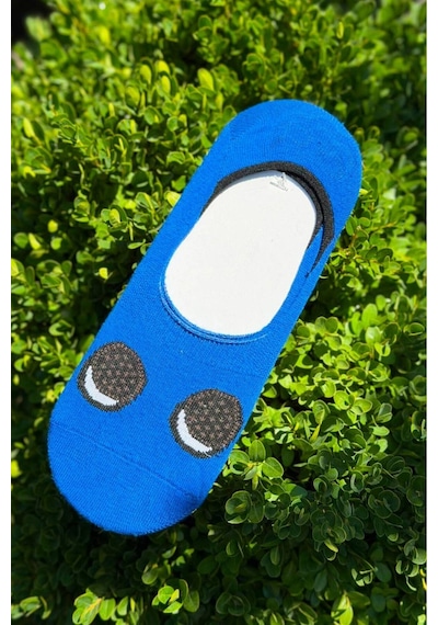 Lousocks Unisex 7'li Yiyecek Desenli Kaymaz Silikon Topuklu Görünmez Babet Çorap Çok Renkli