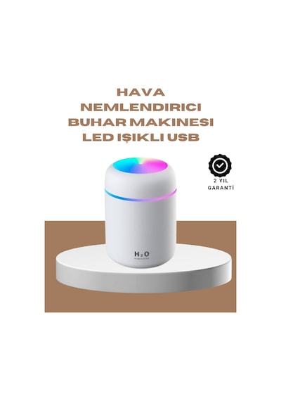 Usb Girişli Taşınabilir Mini Nemlendirici 300ml Su Hazneli