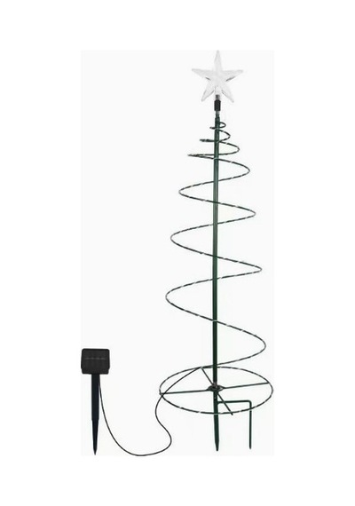Güneş Enerjili Led Noel Yılbaşı Ağacı Bahçe Solar Balkon Teras Aydınlatması 68 Cm 8 Modlu Sıcak Beyaz