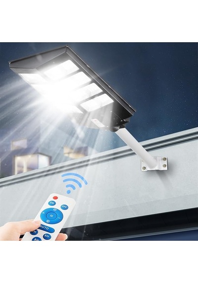 120w Güneş Enerjili Led Sokak Lambası Su Geçirmez, Sensörlü, Kumandalı