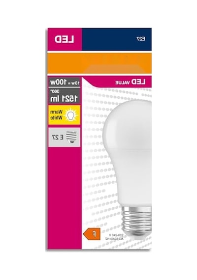 Osram 4052899971097 Led Cla 100, 13 W, 1521 Lümen, 2700 Kelvin, Sarı Işık E27 Duy Ampul, Boy: 12cm En: 6cm Enerji Sınıfı F 10c