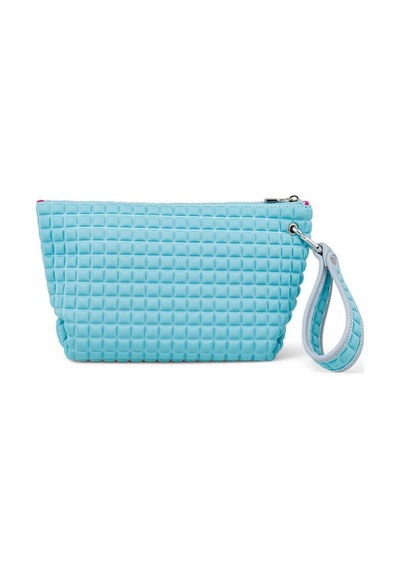 Bilik Deri Scuba Açık Mavi Kadın Portföy & Clutch Çanta Yeliz Açık Mavi
