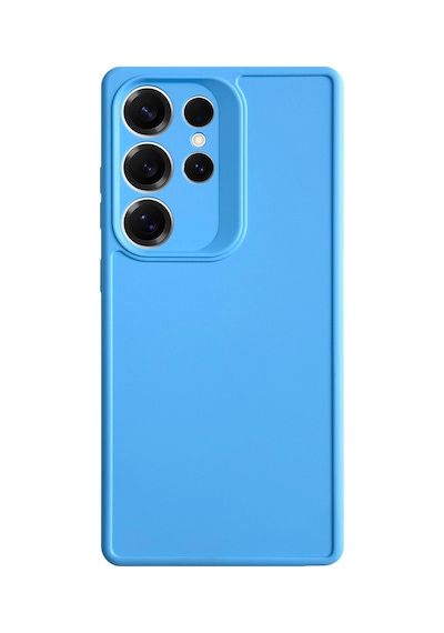 Samsung Galaxy S25 Ultra Uyumlu Kamera Korumalı Darbeye Dayanıklı Renk Atmayan Keep Silikon Kılıf Mavi