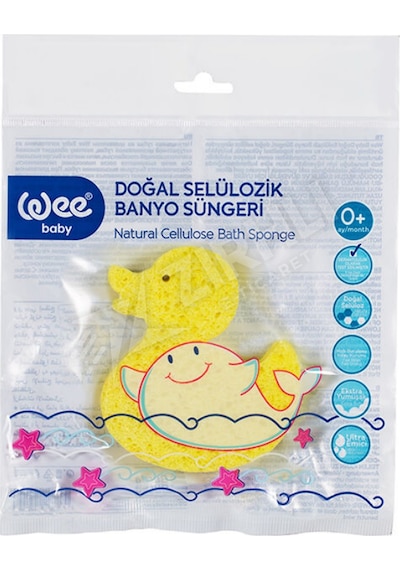 2 Adet Wee Baby Doğal Selülozik Banyo Süngeri