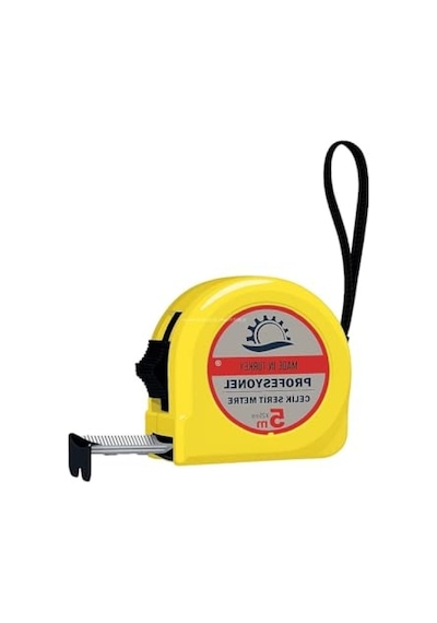 5 Metre Uzunluğunda Çelik Şerit Metre - Otomatik Kilitli 0.004 M - 0.032 M