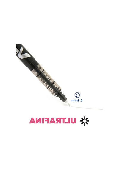 0.5 Mm Siyah İğne Uçlu V5 Roller Kalem, 5'li Set