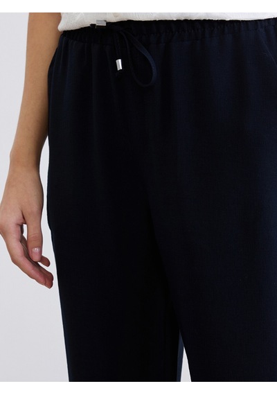 Lcw Everyday Lacivert Beli Lastikli Loose Fit Kadın Pantolon