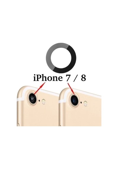 TE Apple Uyumlu iPhone 7 Arka Kamera Camı (Teknik Malzemedir)