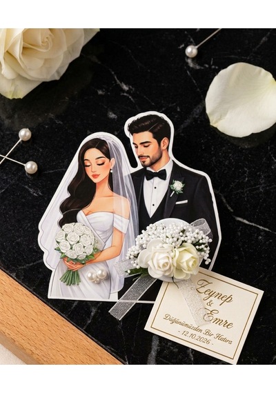 Evren Hediyelik -hem Kına Gecesi-hem Nikah İkili Takım-100 Adet