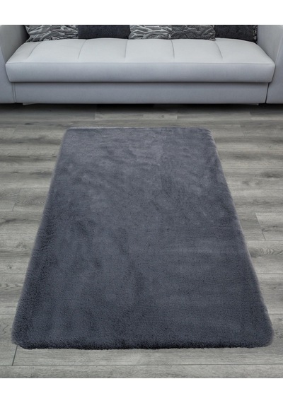 Bespoky Sydney Modern Dokulu Salon Halısı Makine Dokuma Antrasit