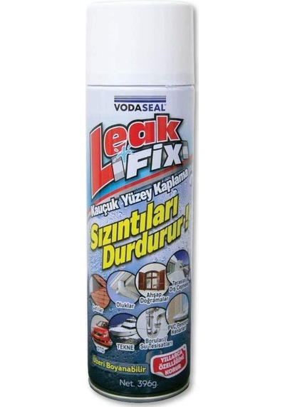 Leak Fix Su Geçirmez Sızdırmaz Sprey Beyaz 396 Gr + Çamur Bant