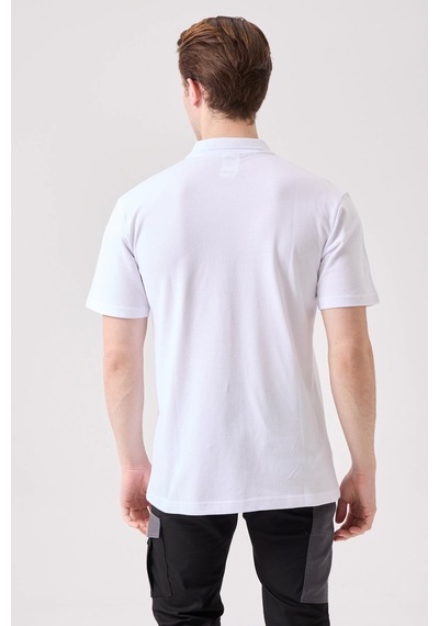 Galanthus Polo Yaka T-shirt - Pamuklu, Nefes Alabilir, Klasik Tasarım Beyaz