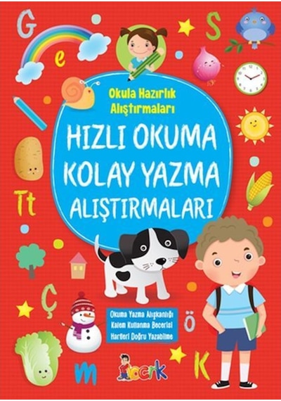 Hızlı Okuma Kolay Yazma Alıştırmaları - Okula Hazırlık Alıştırmaları- Bıcırık Yayınları