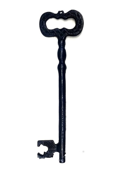 Göz Anahtar Biblo, 220x64 Mm - Büyük Boy, Vintage, Antik Stil Simge Biblo, Süs, Tasarım Aksesuar Ana Çok Renkli
