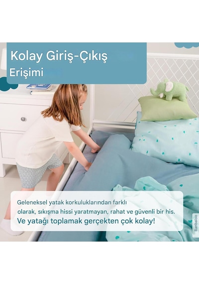 Joybed 140 Cm Sünger Yatak Bariyeri, Düşmeye Karşı Çocuk Yatak Bariyer