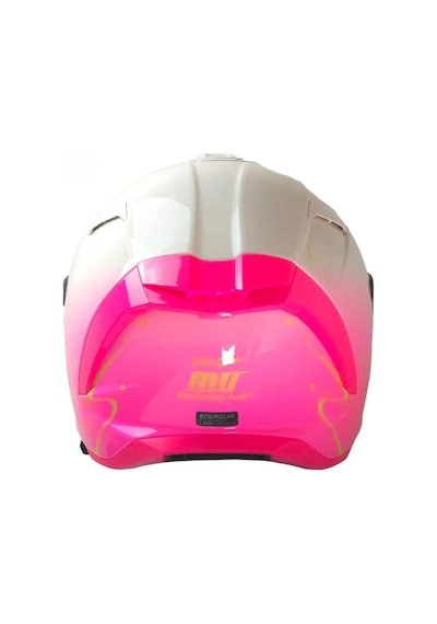 X340 Sweet Women Pembe-beyaz Kapalı Model Kask Güneş Vizörlü
