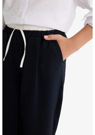 Defacto Kız Çocuk Straight Wide Geniş Bol Paça Pantolon F2432a825aunv113 Lacivert